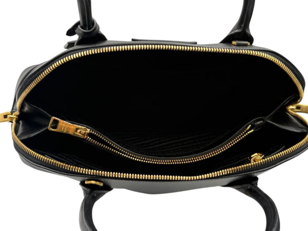 Prada F/W 2018 City Calfskin Mirage Promenade Tote Black