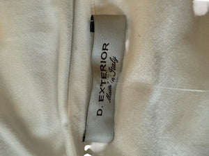 D. Exterior White Viscose Blend Tank Top – Size L