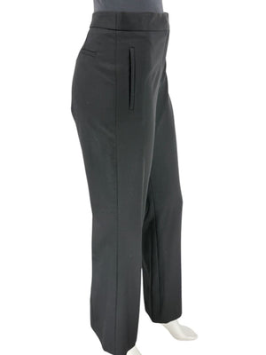 Pamella Roland Black Tailored Straight-Leg Pants – Large