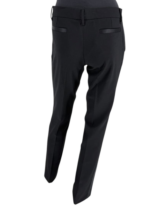Dolce & Gabbana Black Wool-Silk Blend Tuxedo Blazer & Pants Set – Size IT 44 (US 8)