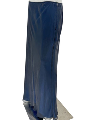 DKNY Navy Blue Sheer Overlay Maxi Skirt – Size 14
