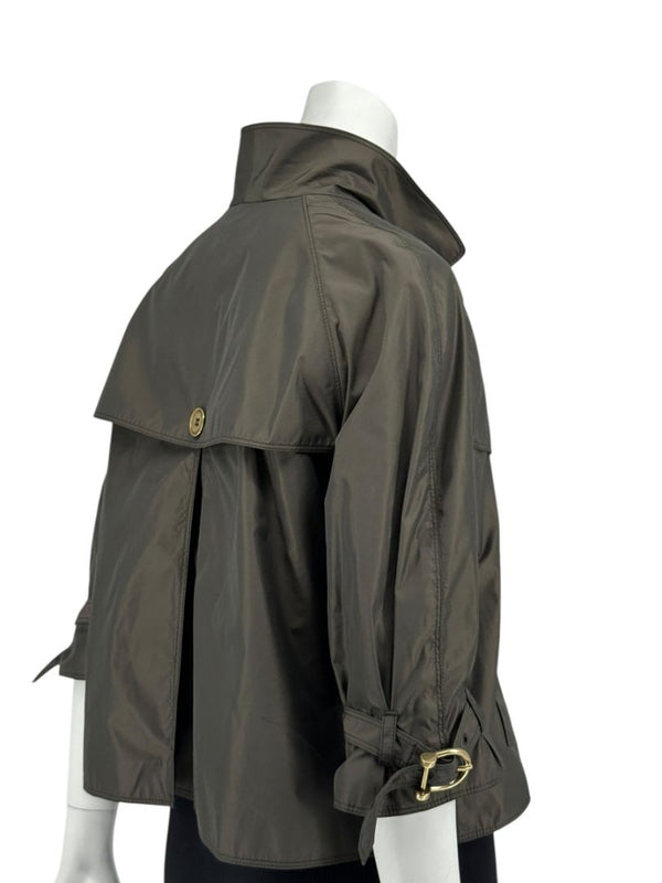 Burberry London Cropped Double-Breasted Jacket – Size US 12 / UK 14