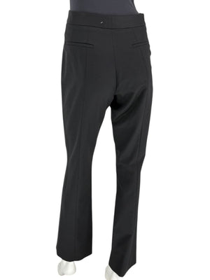 Pamella Roland Black Tailored Straight-Leg Pants – Large