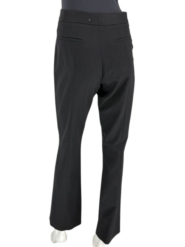 Pamella Roland Black Tailored Straight-Leg Pants – Large
