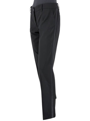 Dolce & Gabbana Black Wool-Silk Blend Tuxedo Blazer & Pants Set – Size IT 44 (US 8)