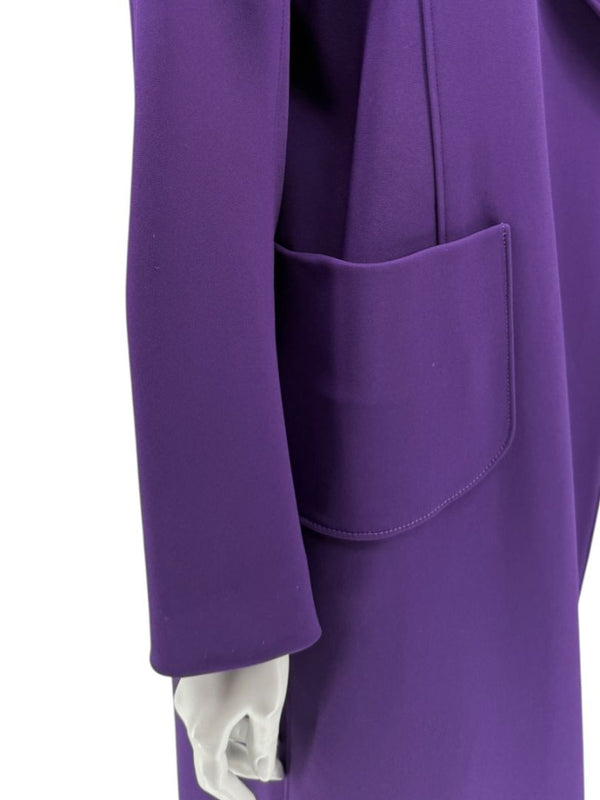 Pamella Roland Purple 2-Piece Dress & Coat Set Sheath Dress & Jacket – Large