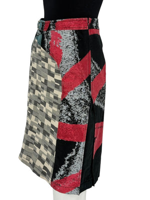 Custo Barcelona Women’s Multicolor Patchwork Cotton Skirt – Size 0