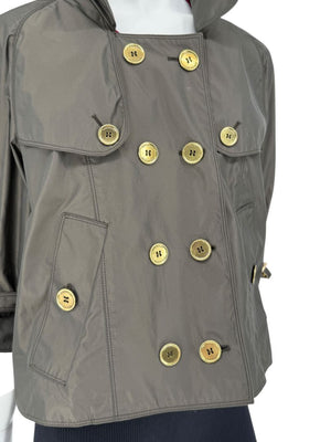 Burberry London Cropped Double-Breasted Jacket – Size US 12 / UK 14