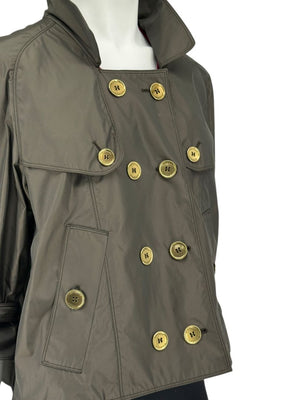 Burberry London Cropped Double-Breasted Jacket – Size US 12 / UK 14