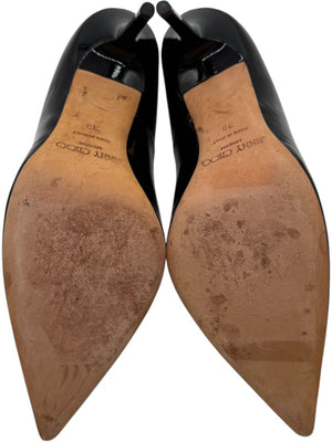 Jimmy Choo Black Patent Leather Pointed Toe Pumps – Size 39