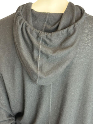 Donna Karan New York 100% Cashmere Black Hoodie – Size M