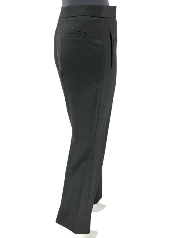 Pamella Roland Black Tailored Straight-Leg Pants – Large