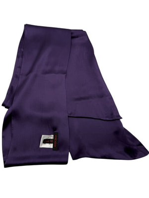 Escada Solid Purple Silk Scarf – Excellent Preowned Condition