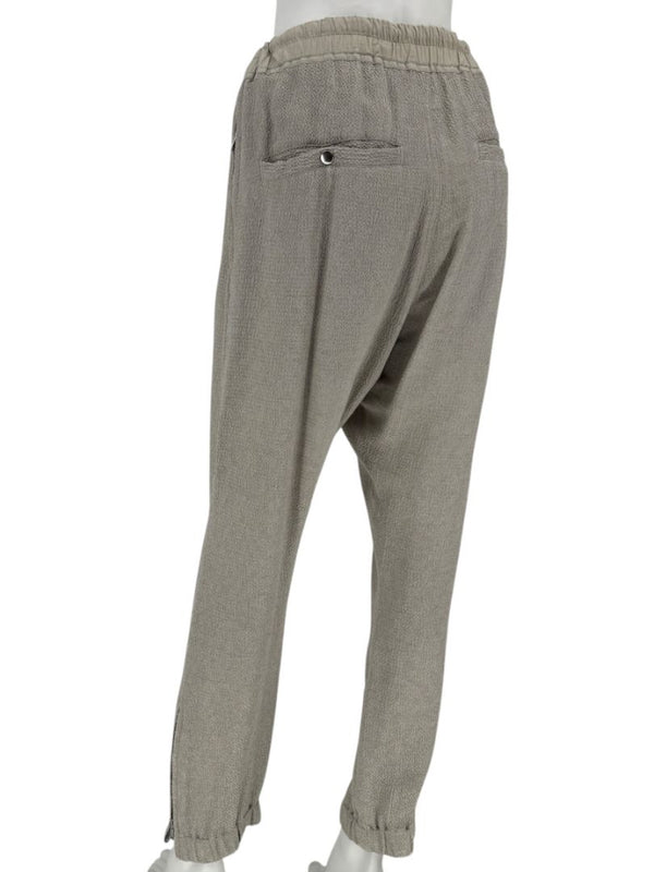 Rick Owens Taupe Draped Tank & Textured Jogger Set - Size IT 42 / US 6