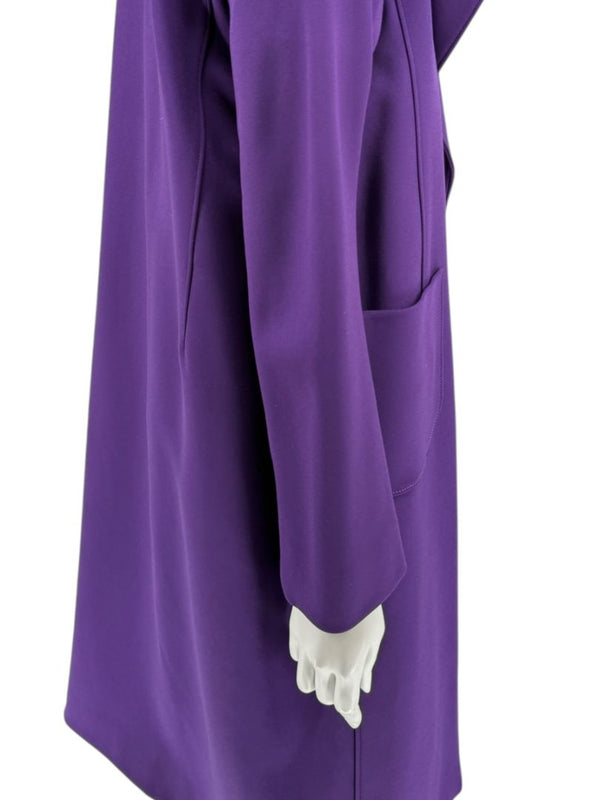 Pamella Roland Purple 2-Piece Dress & Coat Set Sheath Dress & Jacket – Large