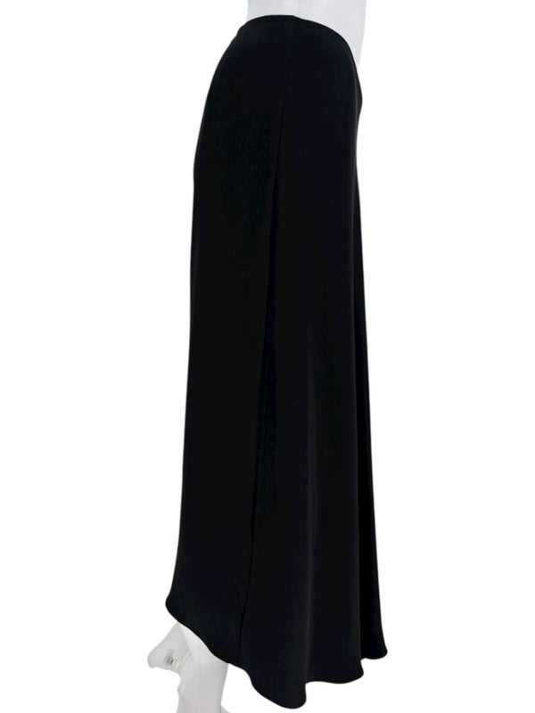 Peter Cohen Black Bias-Cut Maxi Skirt – Size Large