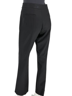 Pamella Roland Black Tailored Straight-Leg Pants – Large
