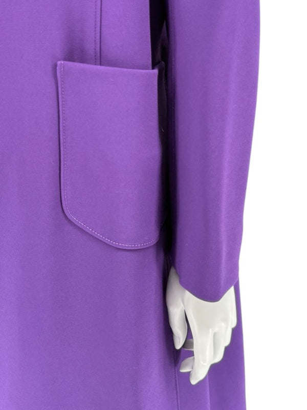 Pamella Roland Purple 2-Piece Dress & Coat Set Sheath Dress & Jacket – Large
