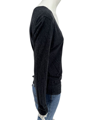 Pauw Amsterdam Charcoal Modal-Cashmere Long Sleeve Top – Size 40 (US M)