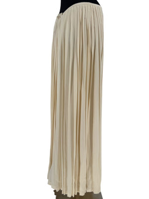 Ralph Lauren Collection Ivory Silk Pleated Palazzo Pants – Size 12