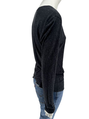 Pauw Amsterdam Charcoal Modal-Cashmere Long Sleeve Top – Size 40 (US M)