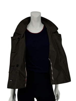 Burberry London Cropped Double-Breasted Jacket – Size US 12 / UK 14