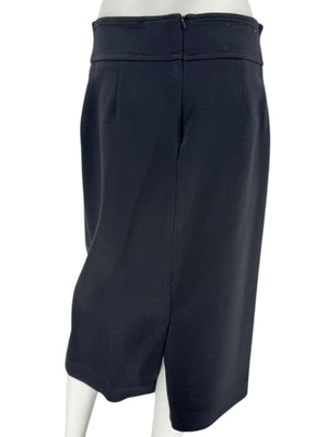 Michael Kors Black Wool-Blend Pencil Skirt – Size 14