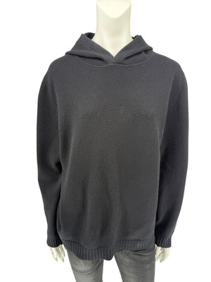 Brunello Cucinelli Black Wool & Cashmere Hoodie – Size M