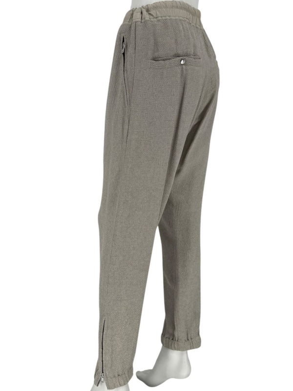 Rick Owens Taupe Draped Tank & Textured Jogger Set - Size IT 42 / US 6
