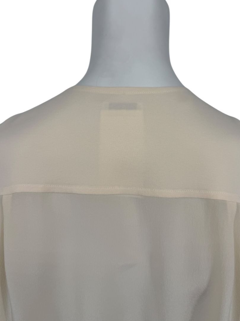 Chanel Ivory Silk Blouse – Spring 2001 Collection – Size FR 42 (US 10)