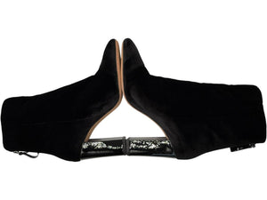 Alexandre Birman Black Velvet Booties – Size 39.5