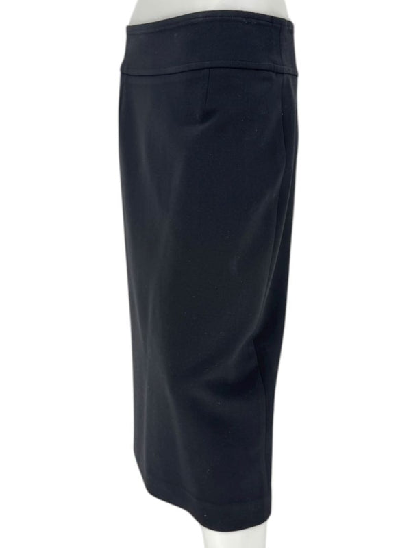 Michael Kors Black Wool-Blend Pencil Skirt – Size 14