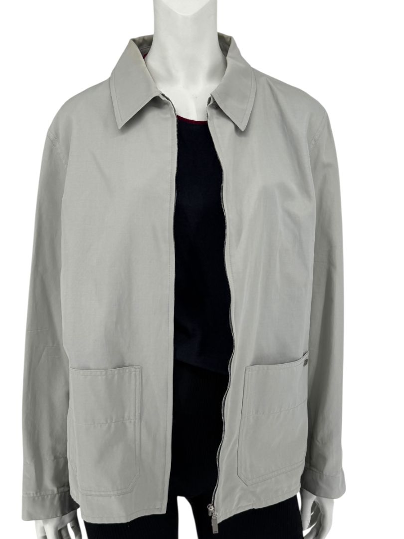 Chanel Identification Pale Grey Zip Jacket – FR 44