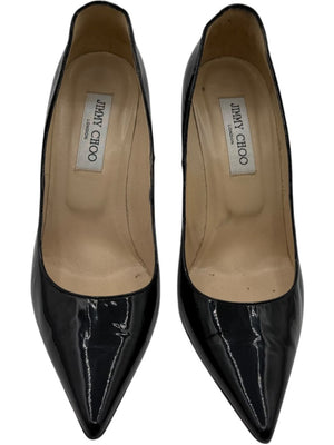 Jimmy Choo Black Patent Leather Pointed Toe Pumps – Size 39
