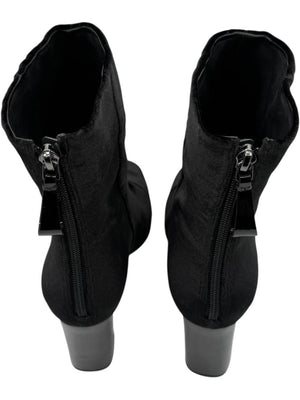 Alexandre Birman Black Velvet Booties – Size 39.5