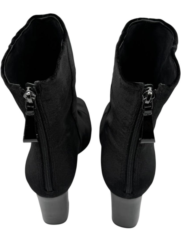Alexandre Birman Black Velvet Booties – Size 39.5