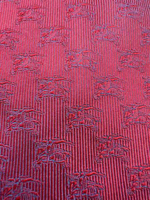 Burberry London Red Equestrian Knight Silk Necktie – Excellent Pre-Owned Condition