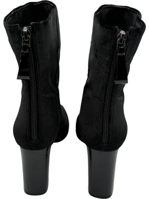 Alexandre Birman Black Velvet Booties – Size 39.5