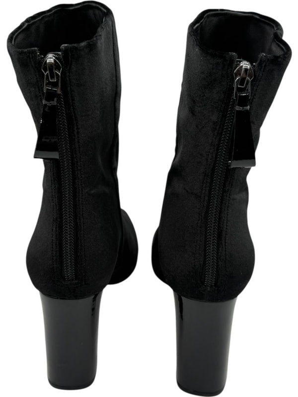 Alexandre Birman Black Velvet Booties – Size 39.5