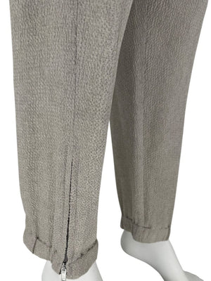 Rick Owens Taupe Draped Tank & Textured Jogger Set - Size IT 42 / US 6