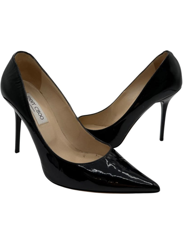 Jimmy Choo Black Patent Leather Pointed Toe Pumps – Size 39