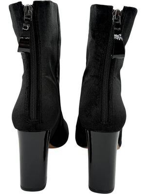 Alexandre Birman Black Velvet Booties – Size 39.5