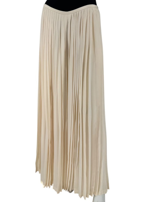 Ralph Lauren Collection Ivory Silk Pleated Palazzo Pants – Size 12