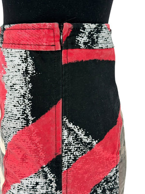 Custo Barcelona Women’s Multicolor Patchwork Cotton Skirt – Size 0