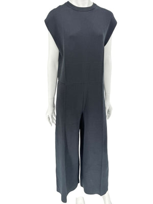Balenciaga Black Sleeveless Wide-Leg Jumpsuit – Size FR 36