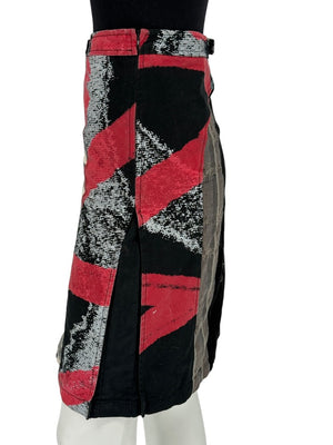 Custo Barcelona Women’s Multicolor Patchwork Cotton Skirt – Size 0