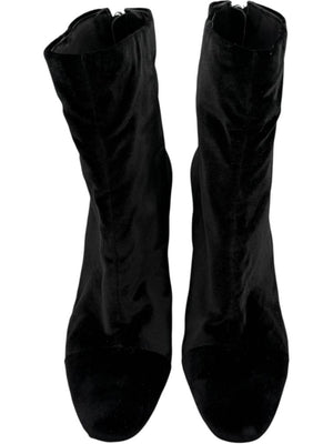 Alexandre Birman Black Velvet Booties – Size 39.5