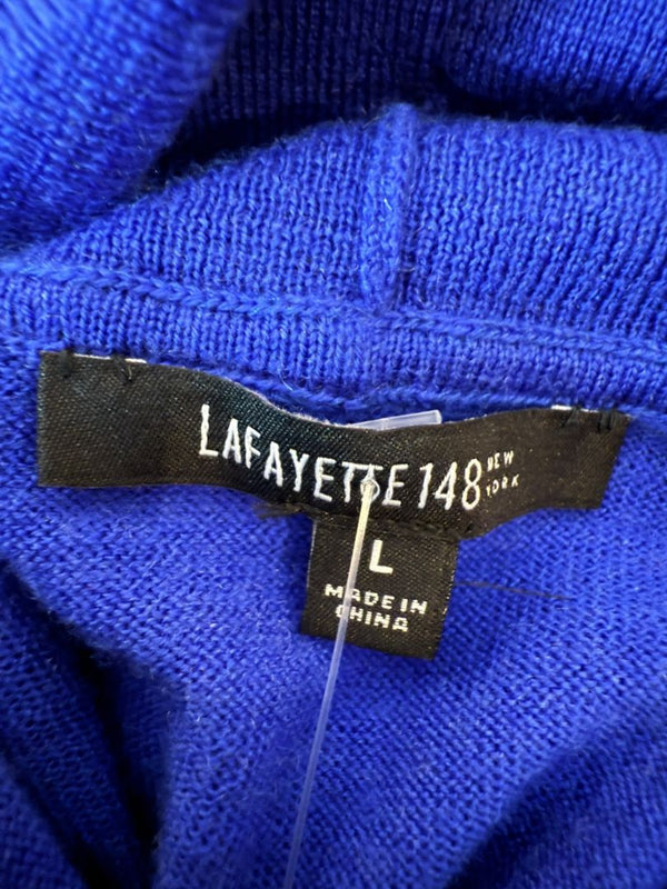 Lafayette 148 New York Royal Blue Sleeveless Turtleneck Sweater – Size L