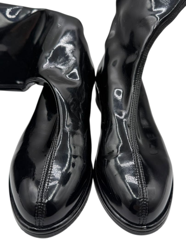 Stuart Weitzman 50/50 Patent Leather Boots – Size 6