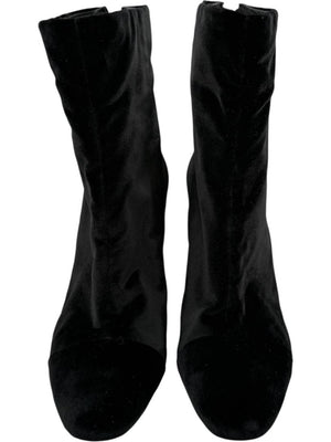 Alexandre Birman Black Velvet Booties – Size 39.5